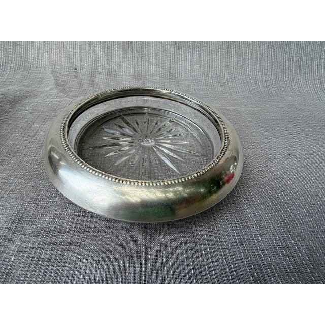 Vintage Sterling Silver Champagne Wine Coaster Frank Whiting Co For Sale - Image 11 of 12