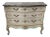 French Louis XV Style Marble Top Painted Commode For Sale
