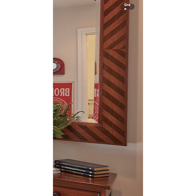 Robert Lighton Mirror Bench-Made Mirror British Colonial Teak For Sale - Image 4 of 5