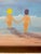 Impressionistic Seascape "Let's Go Swimming" Oil Painting on Canvas by Danos, Framed For Sale In Palm Springs - Image 6 of 10