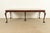 English Romweber Chippendale Mahogany Extension Dining Table, Newly Refinished For Sale - Image 3 of 15