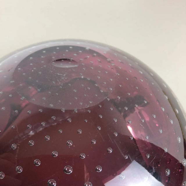 Large Murano Bubble Glass Bowl or Ashtray, Italy, 1970s For Sale - Image 17 of 18