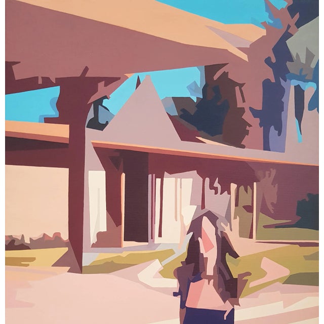 Uptown Frenzy, 2019 Signed on the reverse. In his paintings, Radu Rodideal speaks about the concept of loneliness....