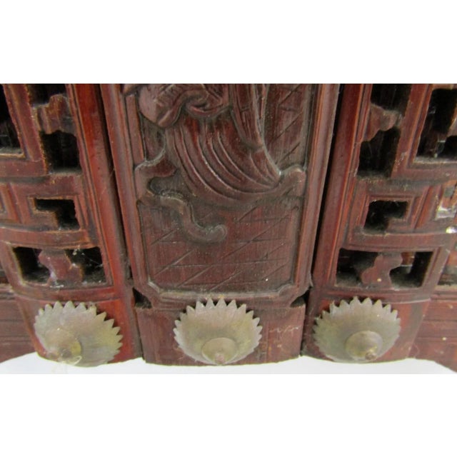 Early 20th Century Antique Chinese Rattan Wedding Gift Box With Four Drawers, Top Tray and Handle For Sale - Image 10 of 10