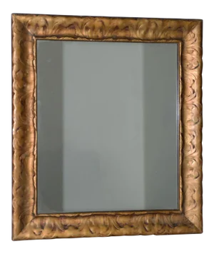 Art Nouveau Carved & Gilded Frame With Mirror C. 1890 to 1910