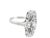Metal 1920s Old European Cut 14k White Gold Antique Diamond Ring, Size 4.75 For Sale - Image 7 of 10