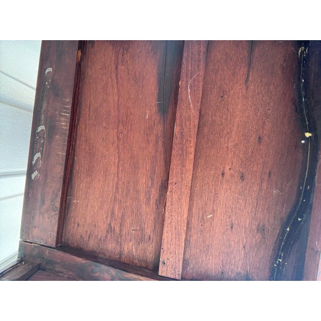 Brown Early 20th Century Antique Pair of Chinese Solid Rosewood Side Chairs For Sale - Image 8 of 12