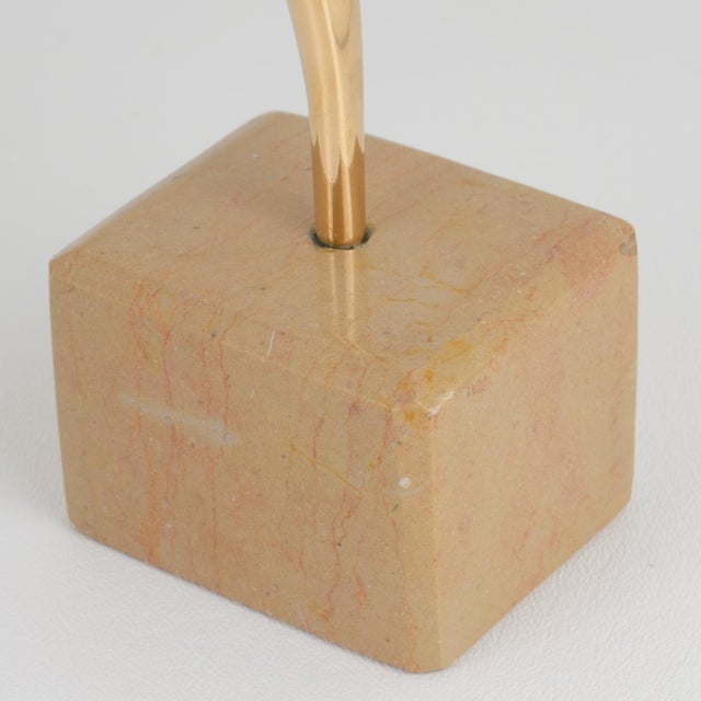Roland Masson Abstract Organic Bronze Sculpture on Marble Base, circa 1990 For Sale - Image 12 of 13