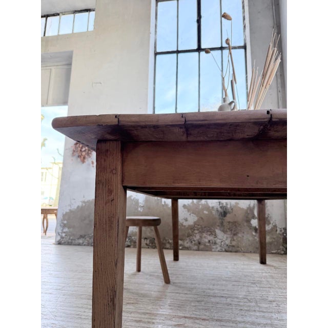 Vintage Farmhouse Dining Table in Oak, 1950 For Sale - Image 16 of 18