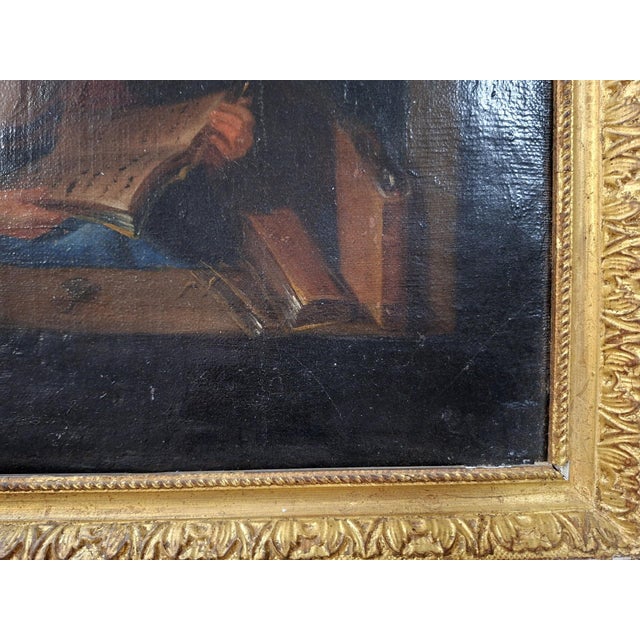 Genre Scene, 18th Century, Oil on Canvas, Framed For Sale - Image 3 of 6