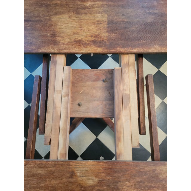 1920s Lion Clawfoot Oak Pedestal Table For Sale - Image 11 of 12