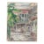 1940s Grace Spongberg Open Shutters French Quarter New Orleans Drawing For Sale