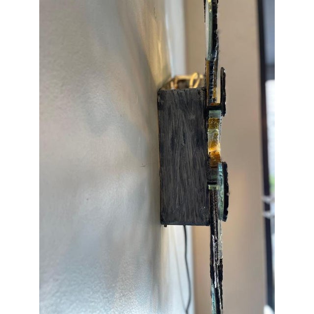 Wall Lamp in Iron and Glass from Poliarte, Italy, 1960s For Sale - Image 13 of 16
