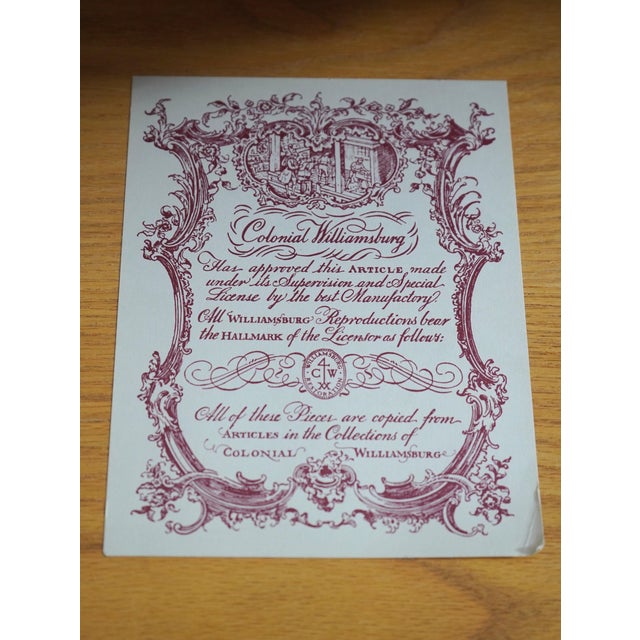 1990s Baker Colonial Williamsburg Inlaid Mahogany Virginia Chest For Sale - Image 18 of 18