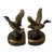 ​Mid 20th Century Solid Brass Mallard Ducks in Flight Bookends Attributed to Pm Craftsman - A Pair For Sale
