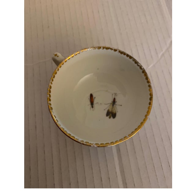 19th Century 19th Century Meissen Hand Painted Cup and Saucer For Sale - Image 5 of 9