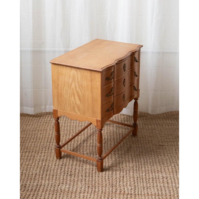 1970s Attributed to Henning Kjaernulf Danish Modern Oak Side Chest For Sale - Image 10 of 14