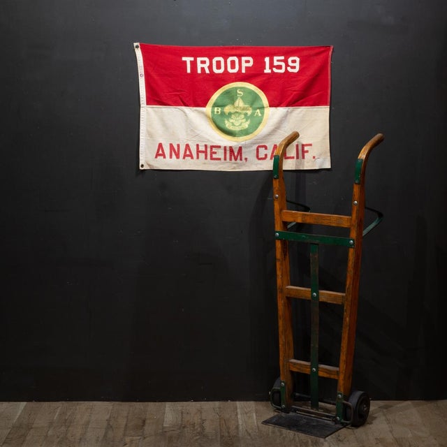 ABOUT An authentic, vintage boy Scouts of America (BSA) official troop flag. This flag belonged to Troop 159, Anaheim,...