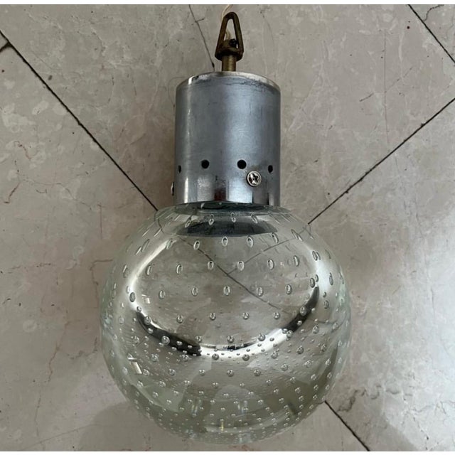 Metal Sun Pendant Lamps by Gino Sarfatti and Archimede Seguso for Seguso, 1960s For Sale - Image 7 of 8