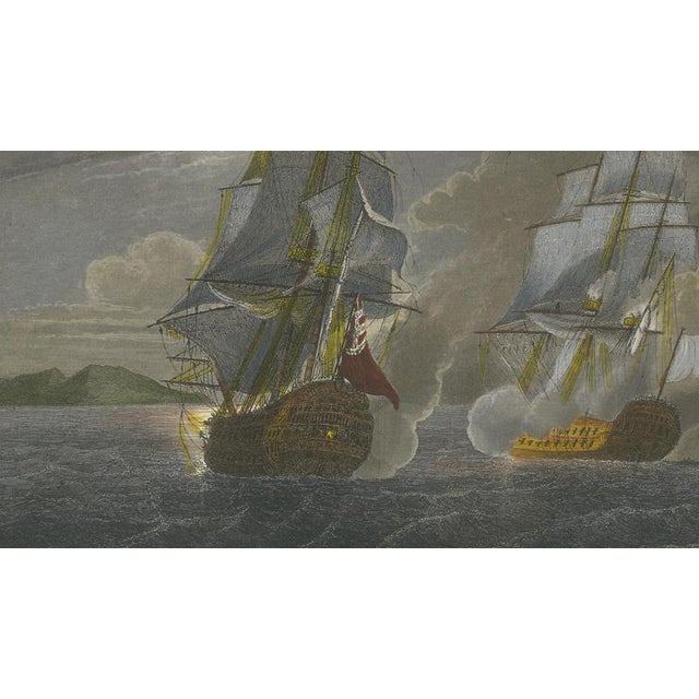 Paper After Baron Théodore Gudin, French Triton Fighting HMS Jupiter and Medea, 1840, Engraving For Sale - Image 7 of 10