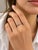 Cartier Platinum 950 Natural Diamond Wedding/Engagement Band Ring, Size 5 For Sale - Image 11 of 11