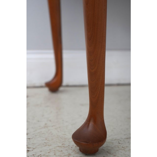New England Queen Anne Style Cherry Finish Tall Highboy For Sale - Image 10 of 15