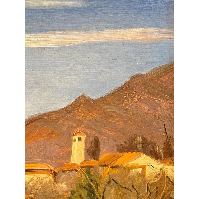 Jean Ferdinand Chomel, Salla Biellese, General View, 1947, Oil on Wood For Sale - Image 7 of 15