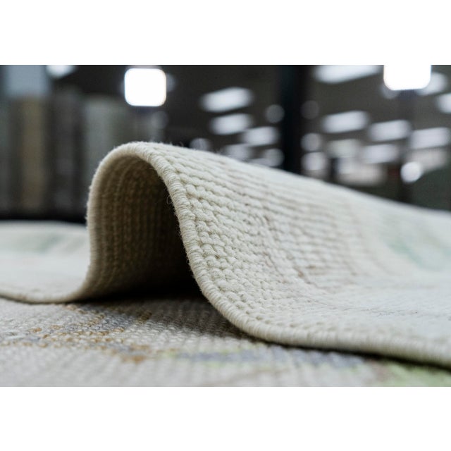 Textile Turkish Oushak Rug 10'11" x 14'9" #20401 For Sale - Image 7 of 8