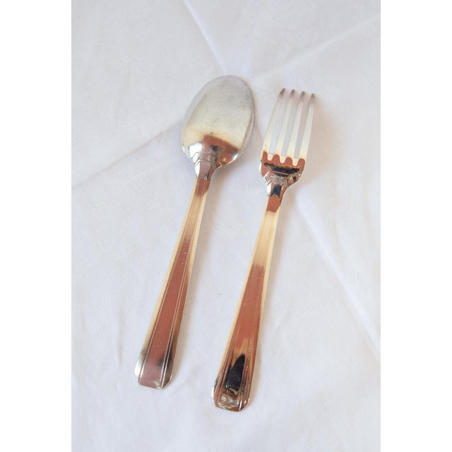 Vintage Cutlery Set for Eleven, 1930s, Set of 23 For Sale - Image 6 of 10