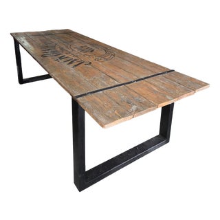 Industrial Dining Table, 1980s For Sale