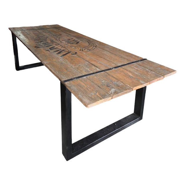 Industrial Dining Table, 1980s For Sale