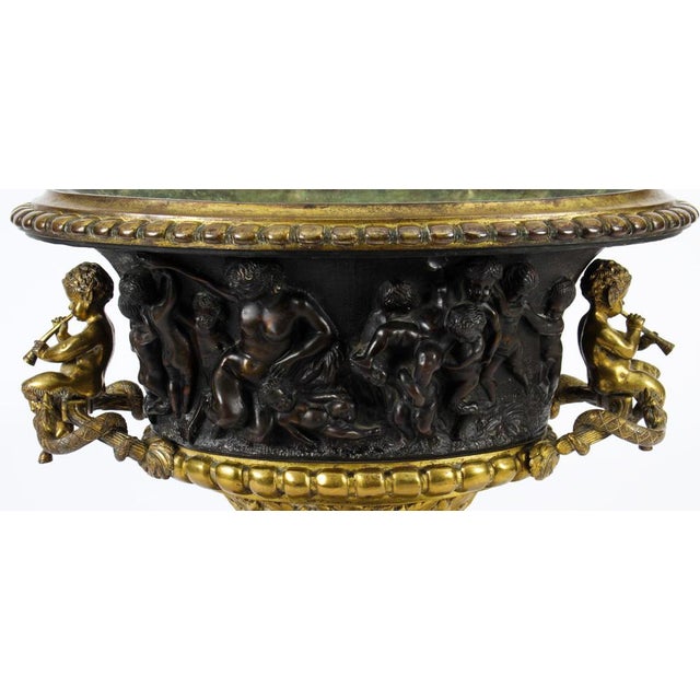 Metal French Grand Tour Bronze & Ormolu Jardiniere, 19th Century For Sale - Image 7 of 18