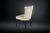 Italian Ecru Fabric Finger Chair with Black Legs from VGnewtrend, in New conditions. Designed from 2000