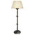 Item #: 9032 - Malaga Table Lamp (base) Finish: Gloss Ebonized Walnut (as shown) Dimensions: 35H (height to top of shade...