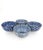 Hand-Painted Japanese Blue & White Porcelain Bowls Mixed Patterns - Set of 4 For Sale - Image 10 of 16