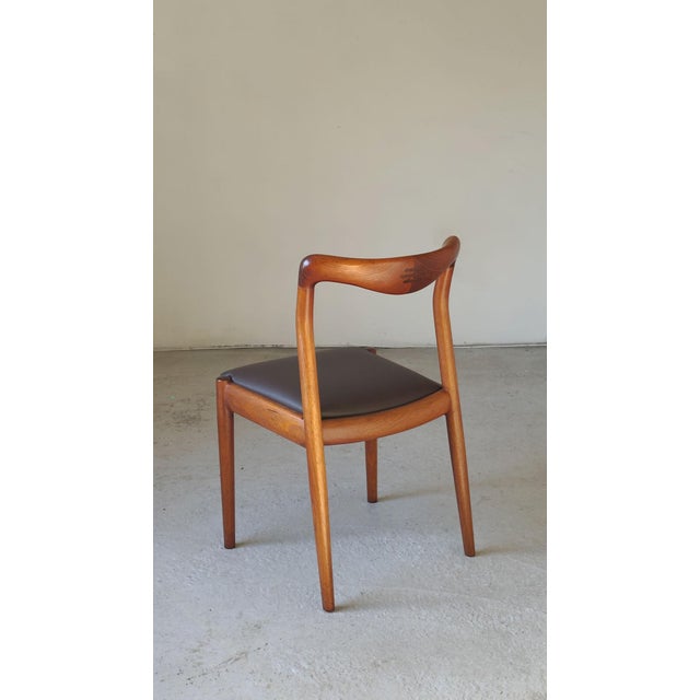 Teak Dining Chairs with Rosewood Joint Detail attributed to H.W. Klein for Bramin, 1960s, Set of 6 For Sale - Image 14 of 18
