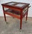 Maroon Vintage Wood and Brass Display Trolley or Bar Cart with Glass Case, 1950s For Sale - Image 8 of 10