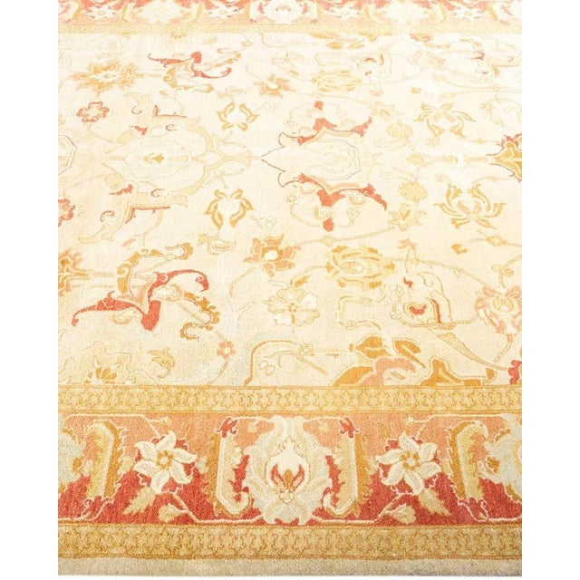 Solo Rugs Mogul, One-of-a-Kind Hand-Knotted Area Rug in Ivory, 6' 2" x 9' 0" For Sale - Image 4 of 8