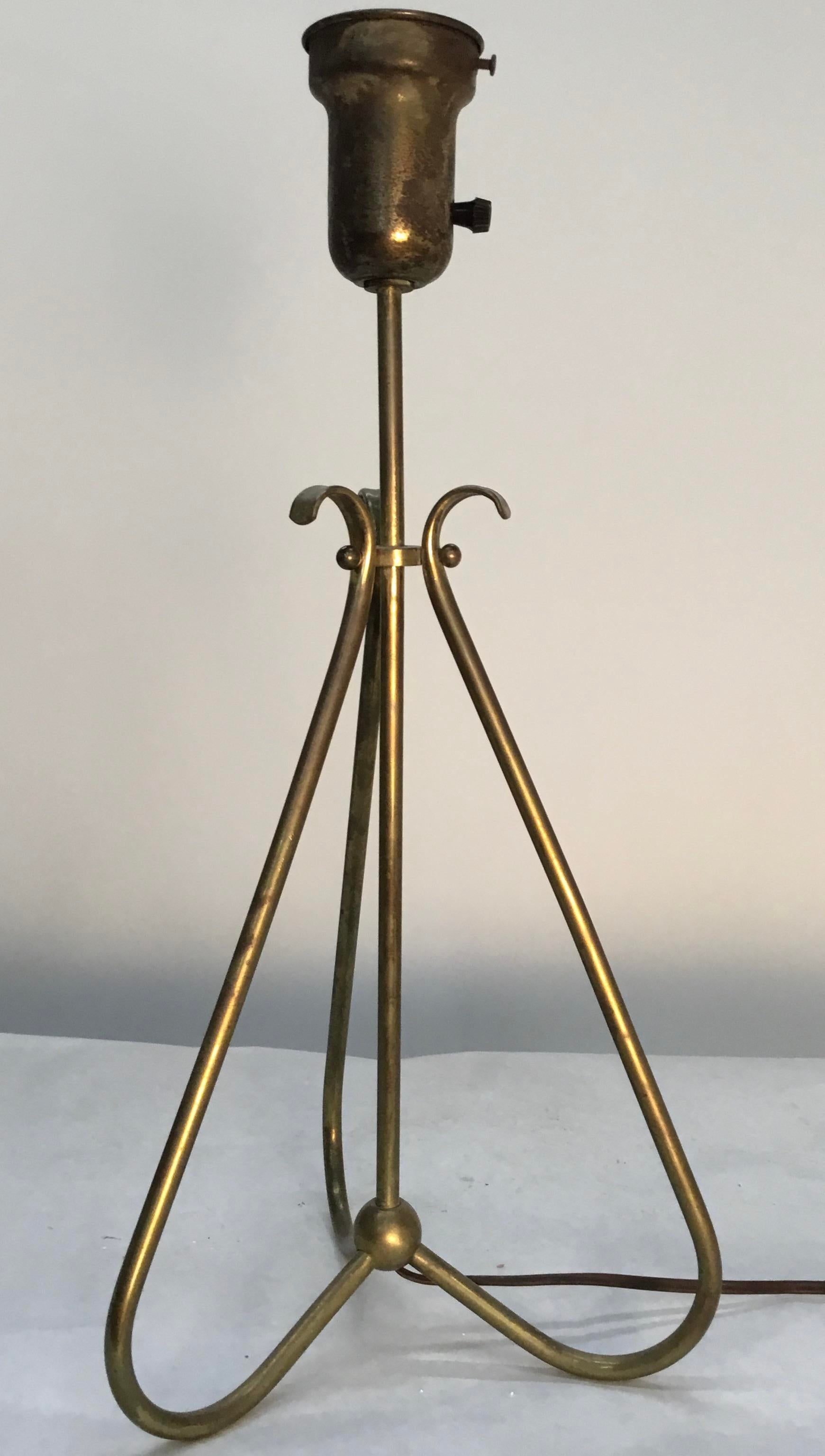 antique brass table lamp base