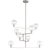 Visual Comfort Modern Gambit Chandelier LED Satin Nickel For Sale