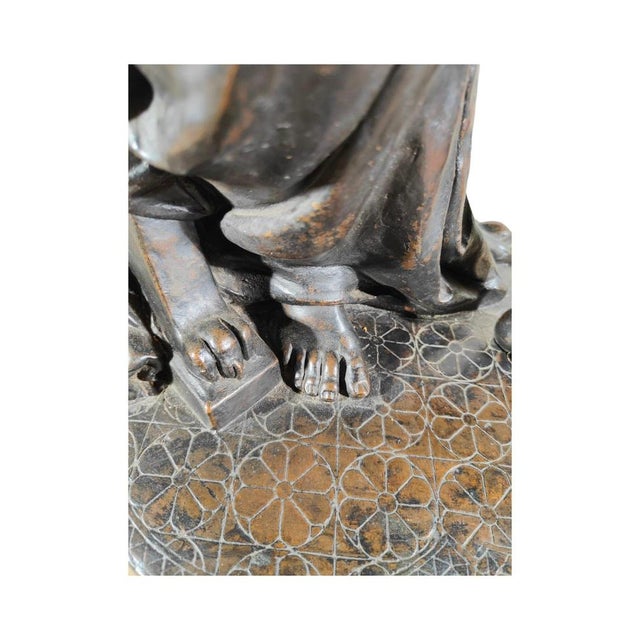 Italian Artist, Seated Youth, Patinated Copper, 1880 For Sale - Image 16 of 18