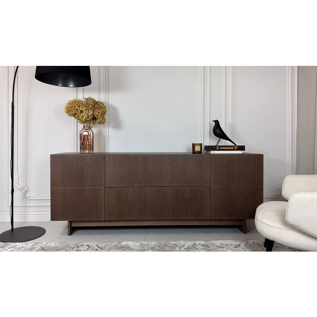 Modern true premium furniture crafted from wood veneered with natural oak and finished with a MAT ecological lacquer...