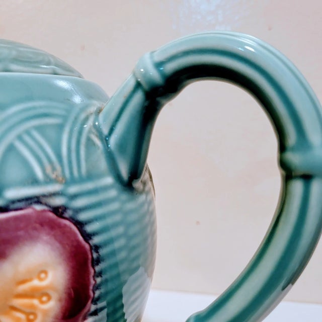 1940s Cafetiere Genevieve Lethu Porcelain Tea Pot For Sale - Image 4 of 12