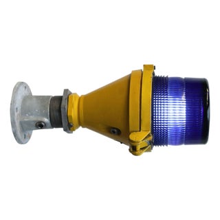 Cast Aluminum and Glass Airport Runway Wall Lights For Sale