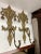 Mid century sconces. Great decorative Hollywood regency style. Ready to hang on the wall. One of them has a small hole the...