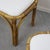 Mid-Century Modern Pair of 1970s Italian Rattan and Bamboo Stools With White Boucle Upholstery For Sale - Image 3 of 9