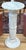 White Vintage Round Carved Marble Column Pedestal For Sale - Image 8 of 11