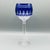 Vintage Crystal Clarendon Hock Wine Glasses from Waterford, Blue Cut in Clear, 1980s, Set of 2 For Sale - Image 14 of 16
