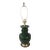 Vintage Mid-Century Modern Frederick Cooper Dark Green Ceramic Table Lamp For Sale