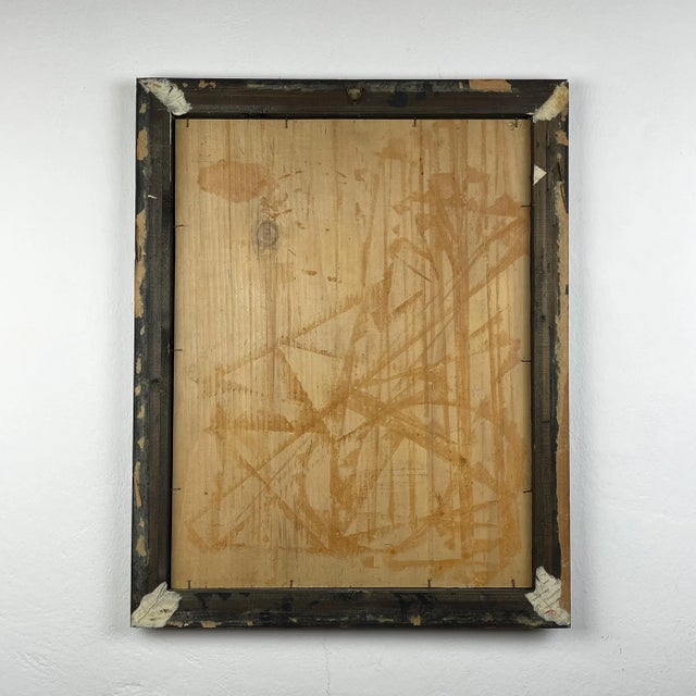 Brown Portrait Man in a Suit, Late 19th Century, Oil on Plywood For Sale - Image 8 of 10